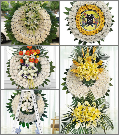 福建漳州平和县秀峰乡南峰村花圈速递