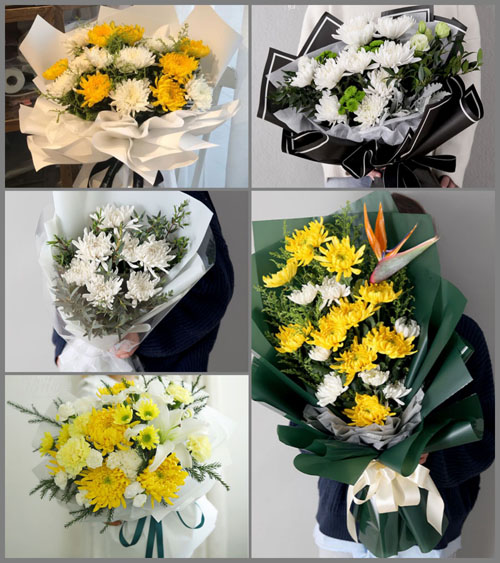 福建漳州平和县秀峰乡南峰村白事花束代送